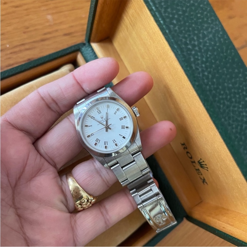 Rolex Silver Timepiece with White Face - Picture 11 of 13